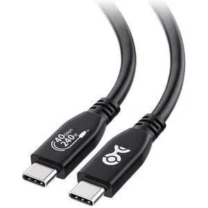 [USB-IF Certified] 40Gbps USB 4 Cable - 3.3ft Supports Up to [8K@60Hz / 4K@240Hz Video 240W Charging 40Gbps Data Transfer] USB4 Cable Black Compatible with Thunderbolt 4 MacBook