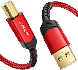 USB Printer Cable 10ft Type A Male to B Male Scanner Cord USB B Cable High Speed for etc and Piano DAC USB Printer Cable 10ft Type A Male to B Male Scanner Cord USB B Cable High Speed for etc and Piano DAC