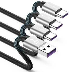 [3Pack 6ft]Usb A to Usb Type C Charging Cable Compatible with  Galaxy S9 S10 S8 Plus Charger C Cord(3A Fast Charging) TPE Usbc Carplay Cord for iPhone 16 15 Pro Max  A32/A12/A10e/A20/A51