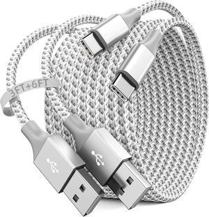 USB to USB C Cable 2Pack (3FT+6FT) Car Charger Carplay Cable for iPhone 16 15 Pro Max USB A to Charging Cord for iPhone 16/15/Pro/Plus/Pro Max for iPad Pro/Mini 6th Gen/Air 4th/5th Gen Charge Cords