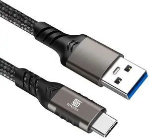 USB C Cable 10ft USB-A to USB-C Cable USB 3.1 USB 3.2 Gen2 10Gbps Data Charger Cord for  Galaxy S24 S23 S22 S21 S20 S10 S9 S8+ Android Auto USB Cord and iPhone 15/15 Pro Nylon Braided.