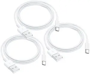 3 Pack iPhone 15 Carplay USB Cable for iPhone 16E 16 15 16 15 Pro Max 15 Plus Car Charger iPad Pro 12.9/11 iPad 10 Generation iPad Air 5 4 Generation Mini 6 Generation Fast Charging Cord