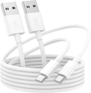 USB to USB C Cable 6ft 2Pack for iPhone 15/16 Charger Cord Car Carplay Cable Fast Charging Compatible for  16 Pro Max/15 Plus/for IPad Pro 12.9/11/Air 5th/4th Mini Gen Type C Charge 6 Foot