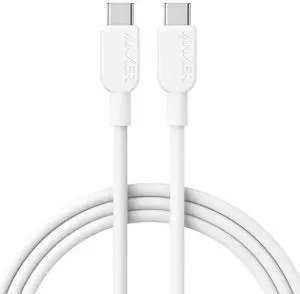 310 USB C Cable(60W 3FT) Type C Fast Charging Cord for  Galaxy S23 iPad Air 4 MacBook Pro 2021 Switch (USB 2.0 White)