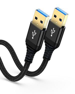 10ft USB 3.0 Type-A to Type-A Male to Male Cable for WD Hard Drives PC Mac Laptop PS4 Xbox - High-Speed Data Transfer 1 Pack