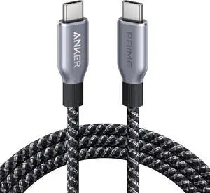 Prime USB C to USB C Cable 240W Fast Charging Cord Upcycled-Braided Nylon with 100-Year Bend Durability for iPhone 16 Series MacBook Galaxy S24(6 FT)