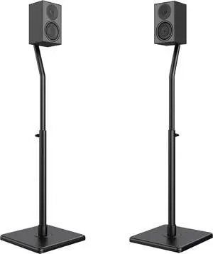 Universal Speaker Stands Height Adjustable Extend 30.0 to 39.1 for Satellite Speakers & Small Bookshelf Speakers up to 11 lbs Per Stand 1 Pair Floor Stands for Sony  Polk JBL Yamaha