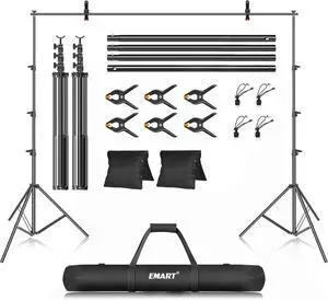 Photo Backdrop Stand kit 10 x 12 ft Back Drop Adjustable Frame for Photography Photoshoot Banner Background Support Holder for Parties Dectoration