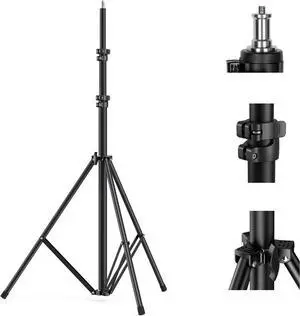 Photography Light Stand 110/9.2ft/280cm Air-Cushioned Aluminum Photo Video Tripod Stand with 1/4 Screw for Softbox Studio Light Reflector and Ring Light Max Load 8kg RA-S280