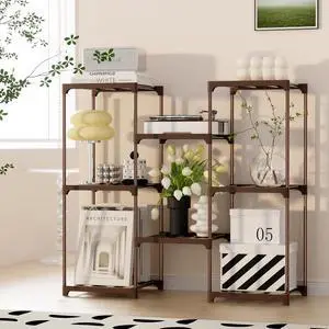 Metal Plant Stand Indoor Outdoor Plant Shelf Stand 3 Tiers 8 Pots Potted Flower Plant Stands for Indoor Plants Multiple Plant Shelves Stands Rack for Patio Balcony Living Room