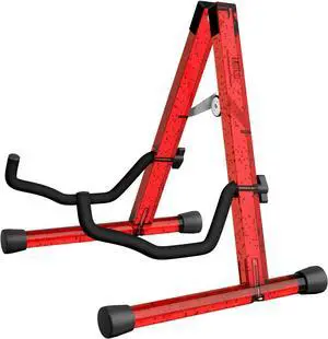 Guitar Stand Acoustic Guitar Stand Acrylic Classical Electric Guitar Stand Foldable Bass Guitar Stand Guitar Accessories (Red Bubble)