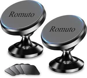 2-Pack  Magnetic Phone Holder for Car DashboardStrong MagnetiPhone Magnetic Phone Mount for Car Phone Holder 4 Metal PlateCell Phone Holders for Your Car Mount for iPhone 16 Pro Max 15 14 13 12