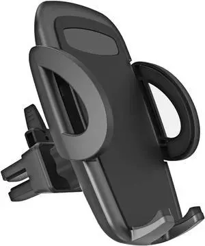 Air Vent Car Phone Holder Automobile Cradle Mount Compatible with iPhone Galaxy Android Pixel LG  and other Smartphone - Black