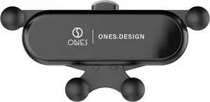 Gravity Mechanical Car Mount · Air Vent Type · Mini Size [Auto Lock] Hand Operation [Easy Installation] [Stable] [Angle Adjust] [Silicone Protect] Mobile Phone Holder for All Cars  Phones