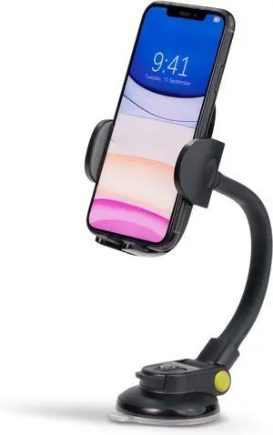 Cradle Car Phone Mount Multi-Function Cell Phone Mount Dashboard Car Phone Holder Suction Cup Car Phone Holder for iPhone 12/11/Xr/Xs/8/7/6 Galaxy S20/S10/S9/S8 and Most Smartphones
