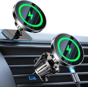 for MagSafe Car Mount ChargerStronger Magnets iPhone Magnetic Wireless Car ChargerDashboard+Vent for Magsafe Charger Cell Phone Car Mount for iPhone 16 Pro Max 15 14 13 12 MagSafe Cases
