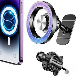for Magsafe Car Mount Vent20 Strong Magnetsfor iPhone Magnetic Car Mount360°Cell Phone Mount for CarHands FreeAir Vent Phone Holder for Car Accessories for Women Men iPhone 16 15 14 13 12 Plus