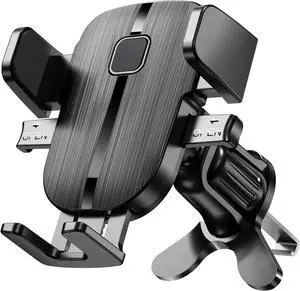 2025 Upgraded Phone Holder for Your Car with Metal Hook Clip Air Vent Cell Phone Stand Car Mount Universal Automobile Cradle Fit for iPhone Android and All Smartphones  Black