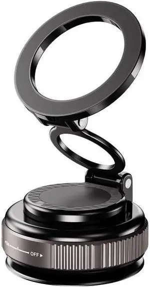 Magnetic Suction Phone Mount | Vacuum Magnetic Phone Holder for Car Home Gym & More | 360° Adjustable Magnetic Phone Holder | Strong Suction for All Smartphones