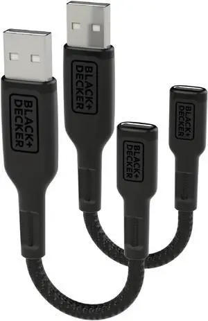USB C to USB Adapter [2 Pack] Type C Female to USBA Male OTG Cable USBA to USBC Adapter  Compatible with MacBook Pro/Air iPhone 16/15 Series  Galaxy S24/S23/S22 Black