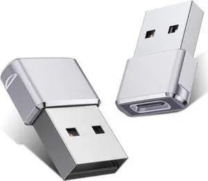 USB to USB C Adapter 2 Pack Type C Female to A Male OTG Converter for  Watch Ultra iWatch 7 8 SE iPhone 16 15 14 13 12 11 Plus Pro Max AirPods iPad Air 4 5 Mini 6 Galaxy S24 S23 S22