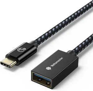 USB-C Male to USB-A Female Adapter Cable OTG - 10Gbps for Phone Laptop Tablet & Switch - 1m/3.3ft