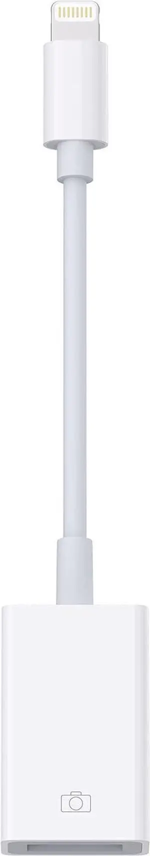 Lightning to USB Camera Adapter for Selected iPhone iPad Models - OTG Adapter Support Digital Camera USB Flash Drive Card Reader Mouse Keyboard MIDI Keyboard etc - [1 Pack White]