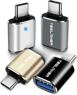 ???????????????? USB C to USB Adapter 4 Pack Type C Male to USB 3.0 Female Adapter OTG Adapter Changer Converter Compatible with iMac MacBook Pro  iPhone 16 16e 15 iPad 11 Air 7Galaxy S25
