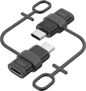 Lightning to USB C Adapter 2Pack NOT for Earbuds/Headphones/OTG USB-C to Lightning Adapter for iPhone 15/16 Pro/16 Pro Max/Plus Galaxy S24 iPad ONLY for 36W Fast Charging/Data Sync Black
