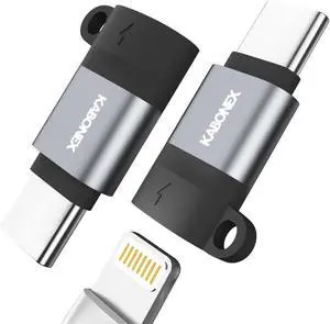 Lightning Female to USB-C Male Adapter | 30W PD Fast Charging | Compatible with iPhone 16 15 Pro Max and More Type C Devices Not for Audio/OTG