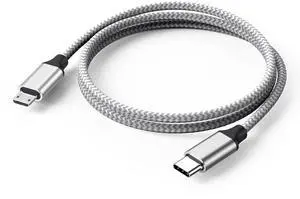 USB C to Micro USB Cable 3.3ft Type C Adapter Cable Braided Male to Male for Charging & Data Transmission (1M)