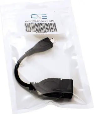 CNE28224 USB 2.0 A Female to Micro B Male Adapter Cable Micro USB Host Mode OTG Cable