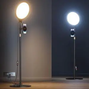 10.5 Ring Light with Stand and Phone Holder - 72 Tripod for iPhone with Light Professional Led Ringlight for Video Recording/Make up/Streaming Full Screen Light Ring for YouTube Tiktok (Black)