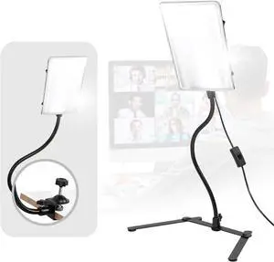 LimoLighting 2-Pack (LED Super Bright) Photo Video Light Gooseneck Extension Adapter Flexible Neck Mount 3 Way Mounting: Table Top & Stand 100 LED 3250 Lumen 5500K CRI>95 Photography AGG2205