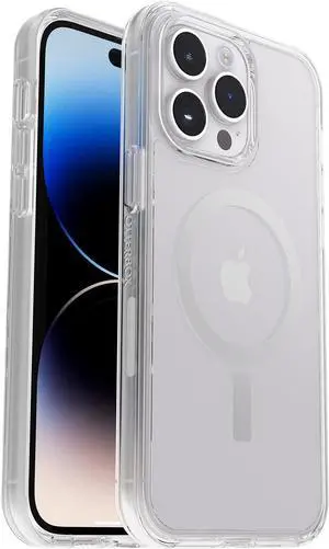 iPhone 14 Pro Max (ONLY) Symmetry Series+ Case - Clear Ultra-Sleek Snaps to MagSafe Raised Edges Protect Camera & Screen
