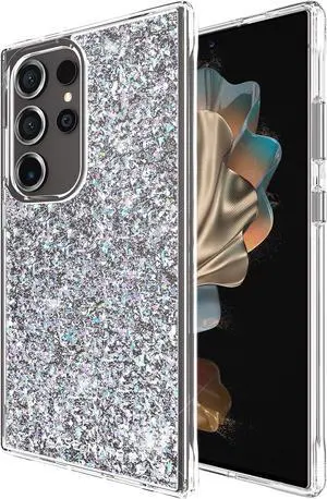 Galaxy S24 Ultra Case [6.8] [12ft Drop Protection] [Wireless Charging] Twinkle Disco Phone Case for  Galaxy S24 Ultra - Luxury Bling Glitter Anti-Scratch Shockproof Slim
