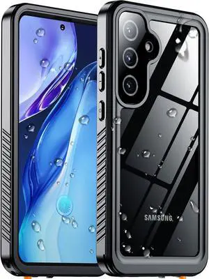 Designed for  Galaxy S25 Plus Case Waterproof Built-in Lens & Screen Protector Military Shockproof Dropproof IP68 Underwater Full Body Phone Case for Galaxy S25 Plus 5G 6.7-Black(2025)