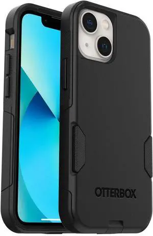 iPhone 13 mini & iPhone 12 mini Commuter Series Case - Black Slim & Tough Pocket-Friendly with Port Protection