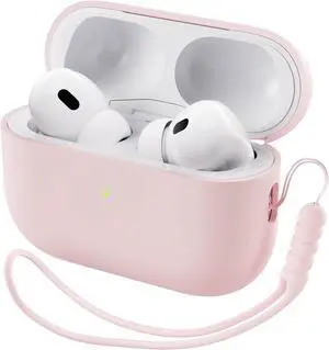 Compatible with  2 Case 2022 Full Protective Hybrid Silicone for  2nd Generation Case Front LED Visible Skin Cover-Pink