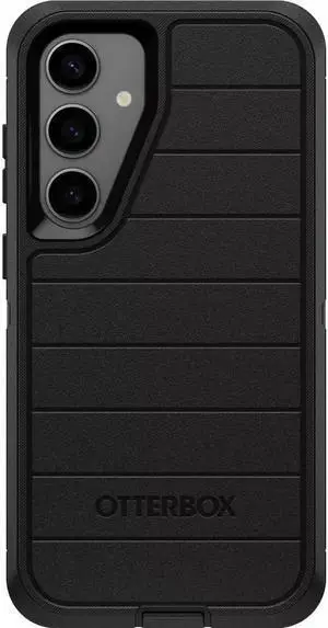 Galaxy S24+ (Only) - Defender Series Case - Black - Case Only - Screenless - Rugged & Durable - with Port Protection - Microbial Defense Protection - Non-Retail Packaging