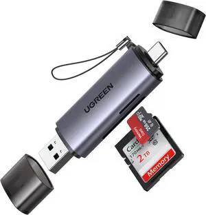 SD Card Reader USB C USB 3.0 Micro SD Card Reader Memory Card Reader Adapter for SD SDHC SDXC MicroSD Compatible with iPhone 16 15 Pro/Pro Max  Android Computer PC MacBook iPad