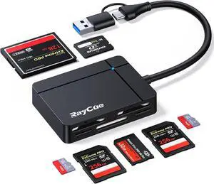 USB C USB3.0 Multi SD Card Reader 7 in1 Memory Card Reader for SD/TF/CF/XD/MS Drive Free for iPhone 15 pro/max MacBook Pro/Air 2023 iPad Pro iMac S23 XPS 17 Surface Book 3 and More