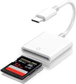USB C SD Card Reader USB 3.0 High Speed to SD Card Adapter for iPhone 15/16 Pro Max Type C Camera Adapter Trail Viewer for iPhone 15/16 iPad MacBook/Air iMac/ Galaxy Android