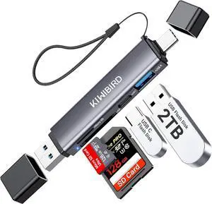 USB SD Card Reader for Computer SD Card Reader USB C for Android Phone Micro SD SDHC SDXC Memory Card Adapter USBC 3.0 for PC Laptop Galaxy S25 S24 iPhone 16 15 Plus Pro Max Mac MacBook