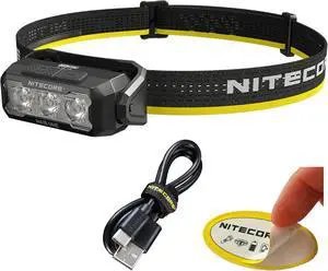 HA15 UHE 400 Lumen Headlamp with USB-C Rechargeable Battery Compatible with 1xAA Battery with White and Red Beams for Night Running Camping Outdoor Uses (Rechargeable)