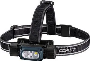 WPH34R 2000 Lumen Waterproof Ultra Bright IP68 USB Rechargeable-Dual Power Headlamp 6 Modes with Spot and Flood Beams Blue/Black