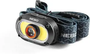 MYCRO 500+ Rechargeable Headlamp | 500 Lumens 7 Light Modes Water Resistant Detachable Hat Clip Super Bright Head Lamp for Camping & Hiking Includes Micro USB-C Charging Cable