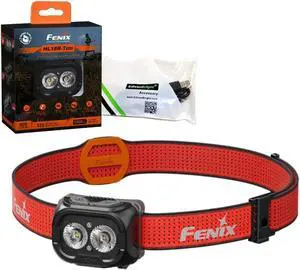 HL18R-T V2 USB Rechargeable 800 Lumen LED Jogging/Trail Running headlamp with EdisonBright USB Charging Cable Bundle