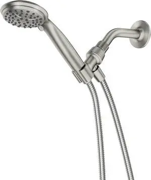 Attune Shower Head with Handheld Sprayer 6 Handheld Shower Head Spray Settings Spot Resist Brushed Nickel Finish 218H0SRN