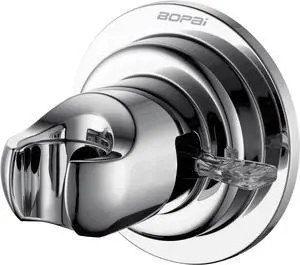 Suction Shower Head Holder Relocatable Handheld Showerhead Holder Chrome Suitable for Installation On Smooth Surfaces